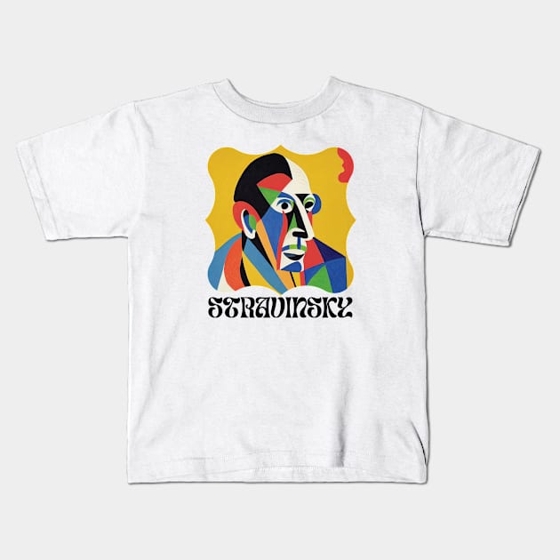 Igor Stravinsky Kids T-Shirt by Cryptilian